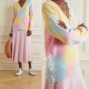 LoveShackFancy Naveen V Neck Pullover in Fairy Tale medium